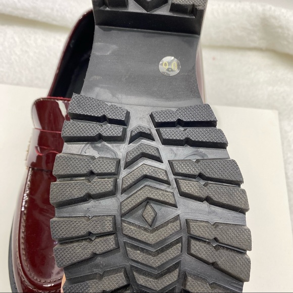 Steve Madden crew penny loafers burgundy NWOT - Picture 6 of 8